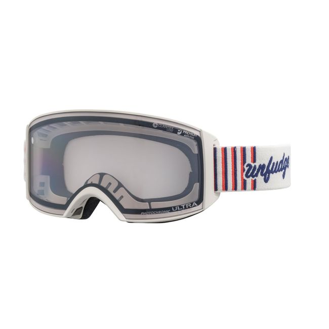 Swans RA-MDH-CU-LG OW Snow Goggles, Made in Japan, RACAN RA-MDH-CU-LG OW, Light Silver Mirror x ULTRA-Light Gray Dimming, Skiing, Snowboarding, Glasses, Dimmable, Anti-Fog Mirror