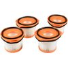 4-Pack Filter for Shark Wandvac System Stick Vacuums, XFFWV360 Replacement