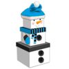GIFTMAKER Christmas Small 3 Piece Stacking Nested Gift Box Set Snowman Design