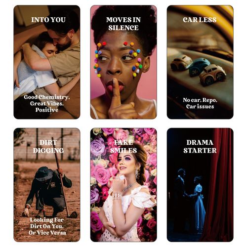 GZXINKE What's The Tea? Relationships Oracle Cards, Life Oracle Deck, Oracle Cards Deck for Beginners, Interpreting Our Career and Life Relationships