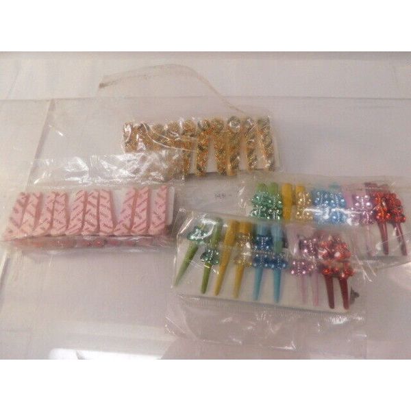 40 Hair Clips Set 4 pk Asst styles Health Beauty