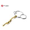 Universal 12MM Thickness Snaffle Horse Bit German Silver Mouthpiece Lozenge 3 Ring (4.75")