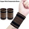 Pedimend Copper Wrist Compression Brace for Tendonitis, Arthritis, Carpal Tunnel