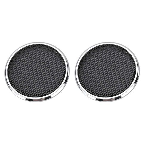 Wendry Speaker Covers, Metal & ABS Material Speaker Cover, 1 Inch Decoration Protective Grills Cover, Speaker Decoration Protective (2PCS)