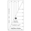 Bear Paw Productions Half Rect Ruler Templates-Acrylic, None