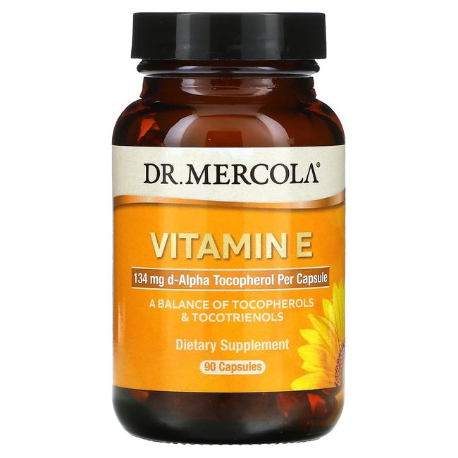 Dr. Mercola Vitamin E Capsules 90 Tablets, 3 Months' Supply