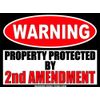 2nd Amendment Gun Rights Warning Sign Garage Sticker Decal WS262
