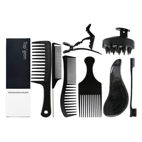 Topeion Hair Care Styling Combs and Brush Set