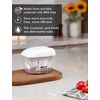Manual Food Processor Vegetable Chopper Hand Pull Salsa Maker Cutter Chopper 2cu