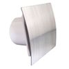 AirTech-UK Bathroom Extractor Fan 100 mm / 4" Brushed Chrome Finish Front Panel - Standard