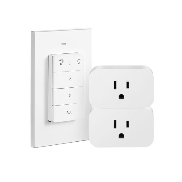 DEWENWILS Remote Control Outlet, Independent Control Wall Mounted Wireless Light