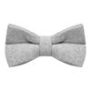 King & Priory Stonewashed Medium Grey Bow Tie