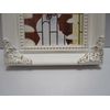 White Leaf 2.5"X 2.5" Mini Frame with Corner Accents