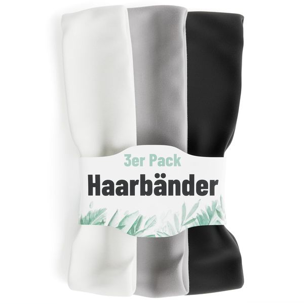 greate 6er Set Haarbänder Damen & Herren - Elastisches Haarband Damen - Stirnband Damen Sport - Jersey Haarband Damen Sommer rutschfest für Yoga, Fahrrad fahren, Fußball, Laufen, Joggen - Headband