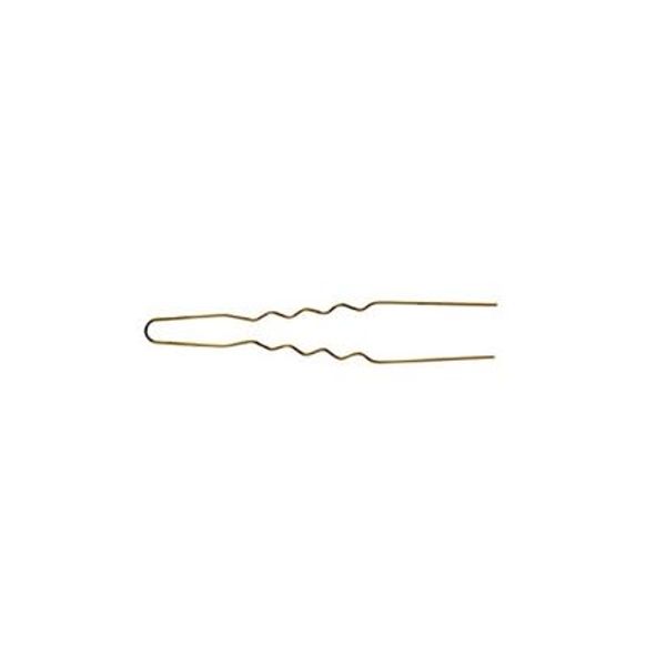 Comair Hair Pins Wavy Gold 75 mm Pack of 50