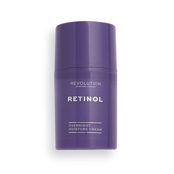 Revolution Skincare London, Crema viso da notte al retinolo, riduce le linee sottili/le rughe/la formazione di macchie, senza profumo, vegan e cruelty-free, 50 ml