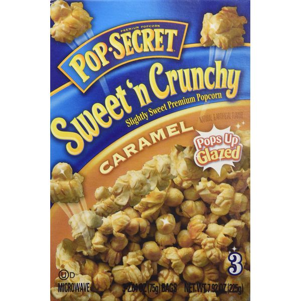 Pop-Secret Sweet 'N Crunchy Caramel Popcorn, 3 Bag Count/Box