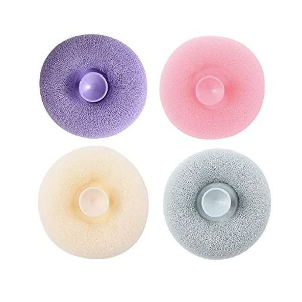 Set of 4 Body Wash Balls, Body Sponges, Foaming Nets, Soap Balls for the Body, Body Sponges, Body Washing Tools, Soap Balls, Bathing in the Bathroom, Soft, Gentle on the Skin