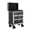 Professional Rolling Makeup Train Case Makeup Storage Organizer Cosmetic Trolley