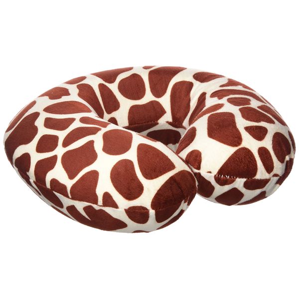 Memory Foam Moulded Pressure Relief Neck Cushion. Comfort & Posture, Ideal for Travel. Supports the Head, Neck & Chin When Sleeping. Use for Plane, Train or Car Journeys. Travel Pillow. Giraffe Design