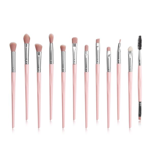 12 Pieces Eye Makeup Brushes Professional Eye Makeup Brush Set Eyeshadow Blending Brush Make up Brush Tools for Concealer Eyeliner Eyelash Eyebrow Blending Contour
