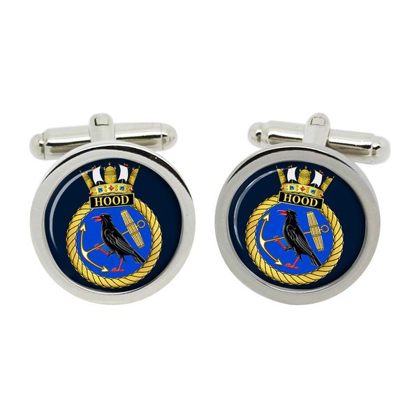 HMS Hood, Royal Navy Cufflinks in Box