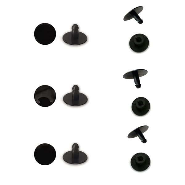 6 Sets Replacement Rivets Button Strap Compatible for Clog Beach Shoe Strap 16mm Size Rivets Repair