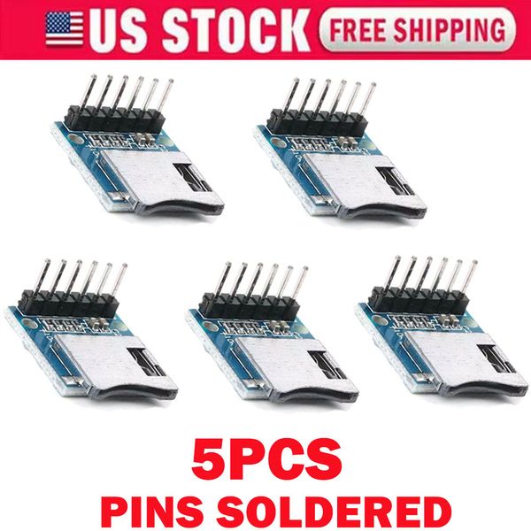 5X TF Micro SD Card Module Mini Soldered Memory Modules For Arduino ARM AVR
