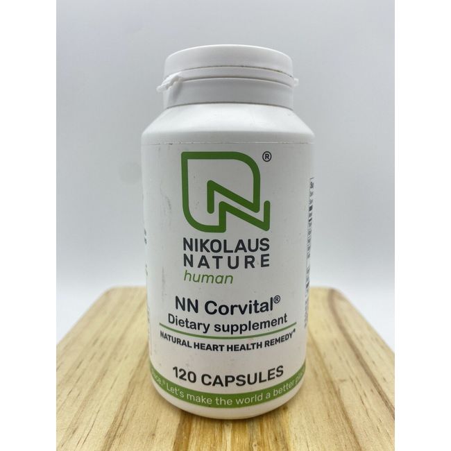 Nikolaus Nature NN Corvital human 120 capsules **NEW SEALED** Exp 2/2024