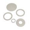 Clear Solid Silicone Rubber Washer - Size; 2mm Thick - 30mm Inside Diameter x 40mm Outside Diameter