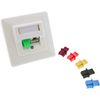 InLine 59942E Pack of 100 Dust Covers for RJ45 Socket Black