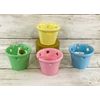 Youngs Spring Decor - Ceramic Pastel Reversible Tealight Votive 4pc