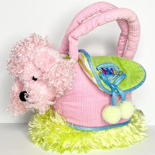 Webkinz Plush Pet Carrier With Pink Poodle