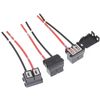 2pcs Ceramic H7 2 Pin Headlight Replacement Repair Bulb Holder Connector Plug Wire Socket Pre-wired