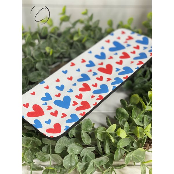 Patriotic Hearts Slap Wrap Can Cooler