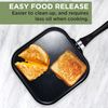 Ecolution Artistry Nonstick Square Griddle, Easy To Clean, Comfortable Handle, Even Heating, Dishwasher Safe Pots and Pans, 11-Inch, Black