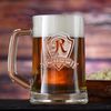 Personalized Monogram Beer Mugs, Best Groomsmen Gift, Single Glass