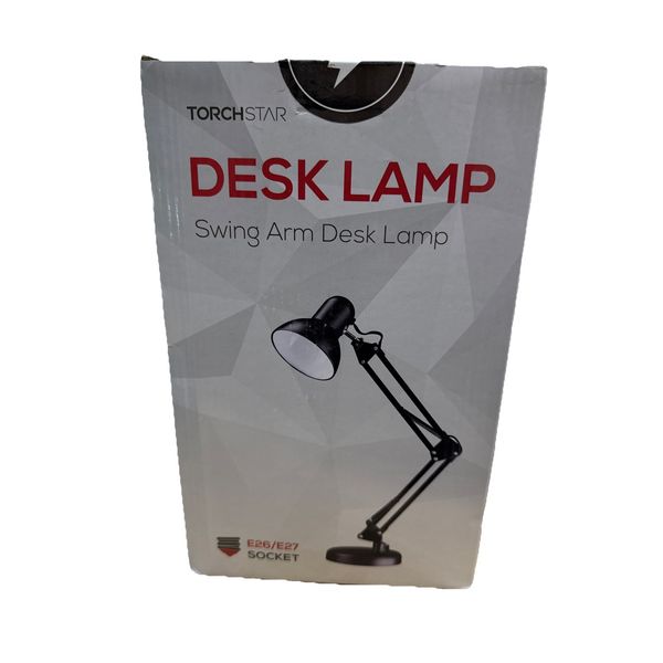 NEW IN BOX🌟Never Opened TORCHSTAR Swing Arm Desk Lamp E26/E27 SOCKET Black