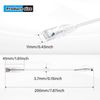 GeeekPi 4-Pack Snagless Short Shielded Cat6A Ethernet Cable (0.2M)