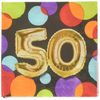 Creative Converting Metallic Gold Napkins, One Size