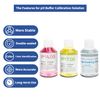 ONiLAB Instruments pH Calibration Buffer Solution Kit for pH/ORP Electrodes, 4.00 & 7.00 pH, 250ml Each