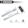 Car Door Hinge Bushing Kit for Chevrolet with Spring Silver Tone Black 1 Set