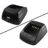 KSC-32 Rapid Charger with Power Adapter Compatible with TH-D72A TK-2180 TK-3180 TK-5210 TK-5310 NX-5200 NX-5300 NX-5400 NX-410 NX-411 KNB-33L KNB-43L KNB-47L KNB-48L