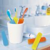 Cllayees 6 Pcs Travel Toothbrush Case Holder, Breathable Portable Toothbrush Container, Multiple Color Clear Toothbrush Holder for Home Trip Camping