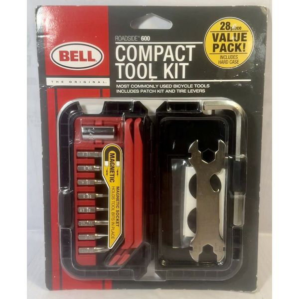 Bell Roadside 600 Compact Bike Tool/Patch Kit 28 Pcs w/hard case New Sealed