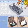 Fullicon V-Shape Pill Holder & Splitter for Small Pills & Tablets, All Shapes, Two Large Boxes Included