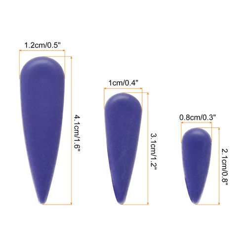 MECCANIXITY Petal Mosaic Tiles for Crafts 100g Tear Drop Porcelain Mosaic Tiles for Mosaic Art Projects and Outdoor Decorations Dark Blue