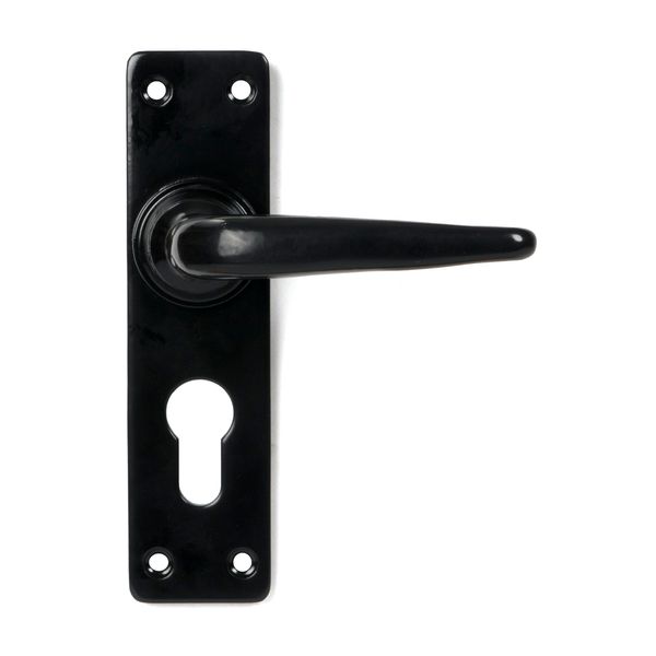 From the Anvil Smooth Lever Euro Lock Set - Black