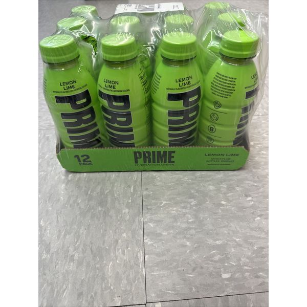 PRIME Hydration Drink Lemon Lime 12 pack Logan Paul KSI