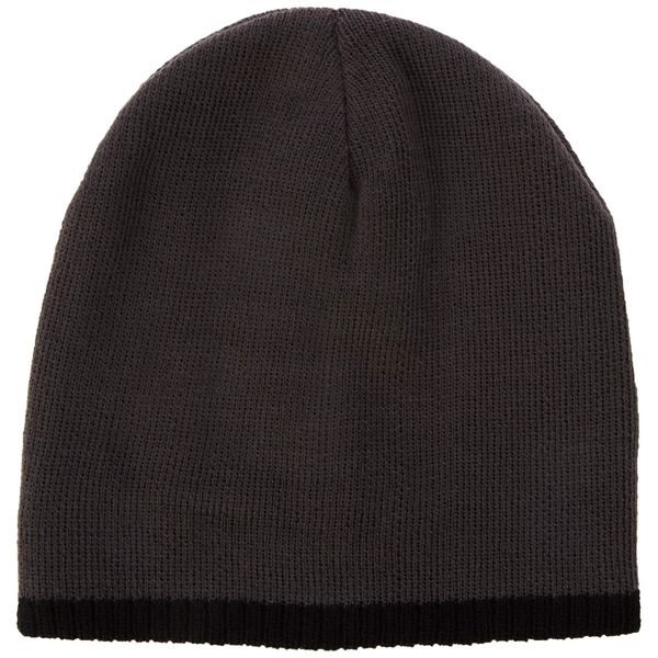 Beechfield B044cgph-blk Zweifarbige Pull On Beanie, Graphitgrau/Schwarz, Einheitsgröße